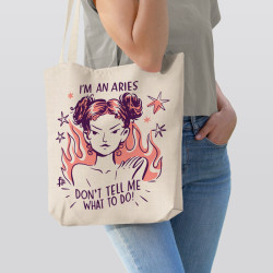 Γυναικεία Σκίτσα Ζώδια - Κριός (Τσάντα  Αγοράς)